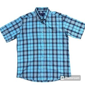 GANT POPLIN CASUAL SHORT SLEEVED  SHIRT SZ M